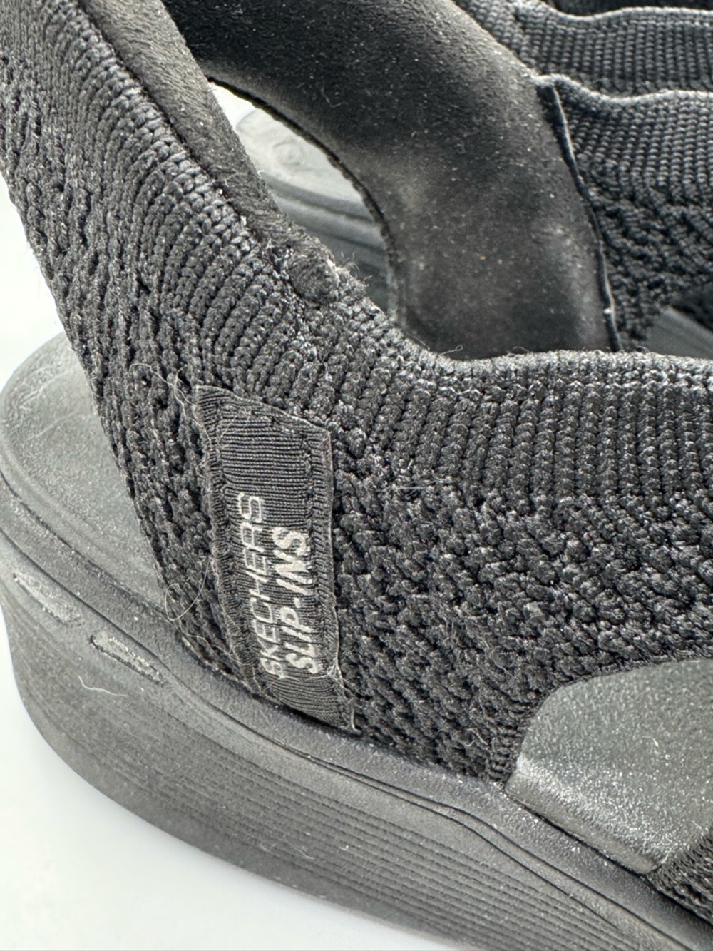 Skechers Slip-ins_Pier Lite Flex Washable Sandals in Black Size 8 - Picture 6 of 10